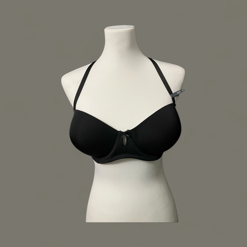 NWT Aerie Audrey convertible balconet bra, size 36 DD, black